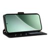 For Xiaomi 15 Pro Wallet Case Rhombus Leather Phone Cover with Shoulder Strap, Wrist Strap