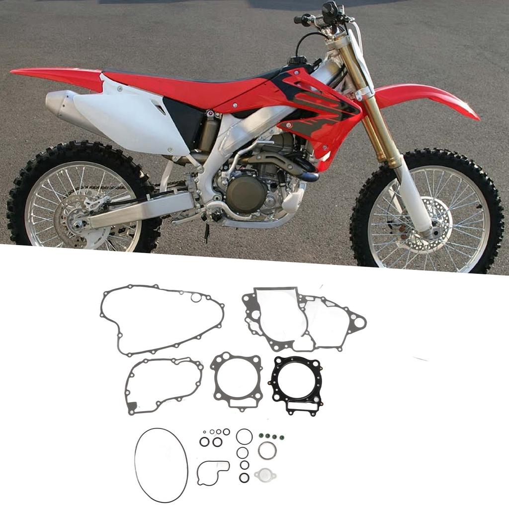 Motorcycle Engine Cylinder Gaskets Kit Parts Replacement for CRF450R 2002‑2008
