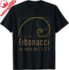 Fibonacci Sequence Golden Ratio Math Nature Tshirt Personalized Tshirt Unisexs Fashion Cotton Printed Tshirt Camiseta