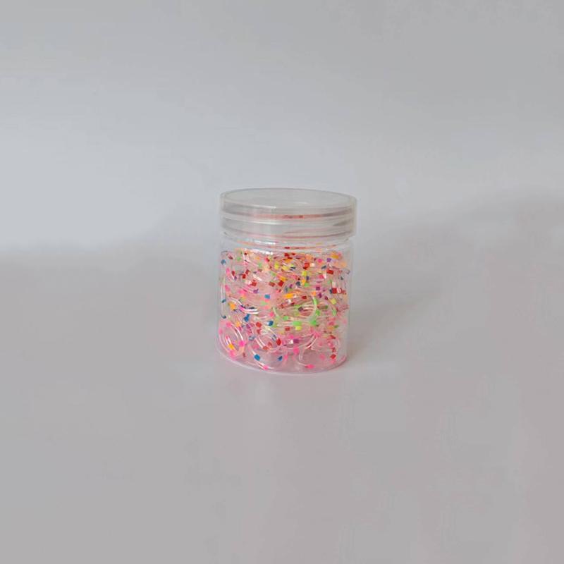 WTEMPO Clear Plastic Empty Jars with Lids Transparent Small Items Wide-Mouth Refillable Storage Containers Festive Party Decor Storage Jars
