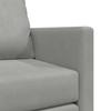 Floor Sofa with Sleeping Function Light Grey 122x204x55 Cm Velvet