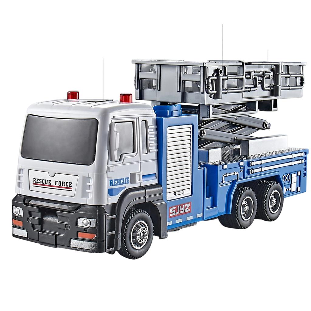Simulation Fire Truck Ladder Truck Sprinkler Truck Sanitation Truck Alloy Engineering Vehicle Children's Car Model Toy