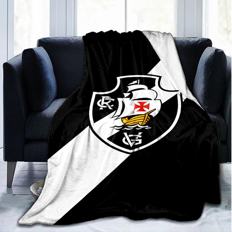 1PC Vasco Football Club Printed Soft Flannel Blanket Throw for Adult Bedroom Living Room Sofa Camping Travel Fan gifts Christmas Gifts