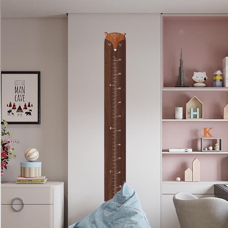 Ergonomischer Holz-Höhenversteller Bequeme Wandmess-Aufkleber