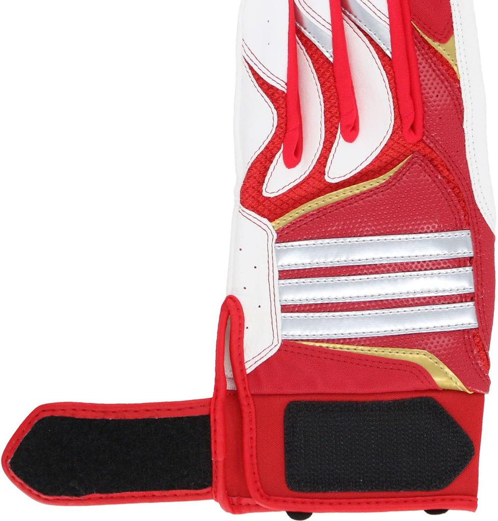 Adidas Batting Gloves BASIC Red X White JL LBG405 Baseball/Softball