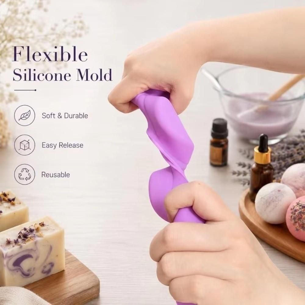 Easy Demolding Silicone Soap Mold 4 Holes Baking Utensils New Homemade Soap Mold  Home Baking