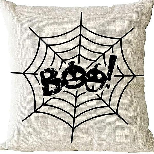 

Хэллоуин Чехол для подушки с тыквой Домашнее украшение Подушка Диван Льняной чехол для подушки 45 * 45Cm [without core]