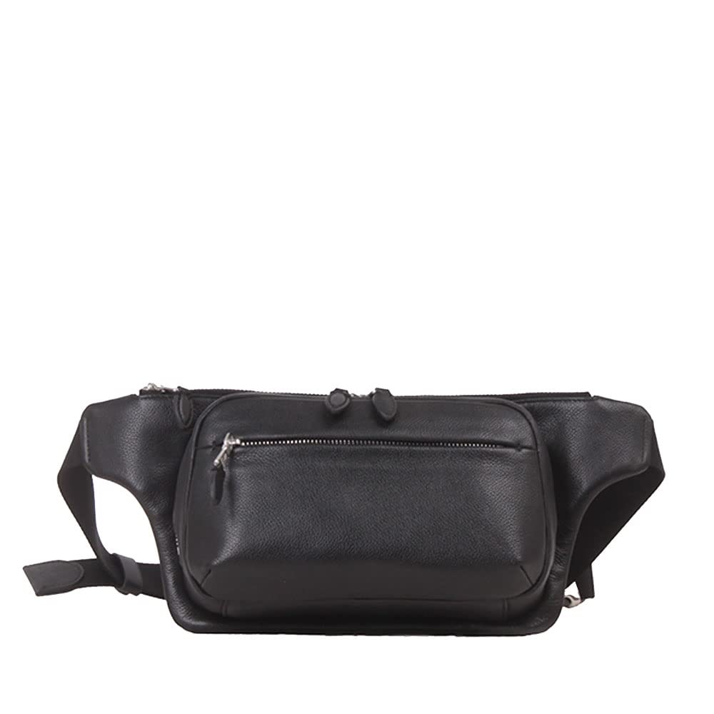 P.I.D. Blanc Genuine Leather Waist Bag PAJ204BK