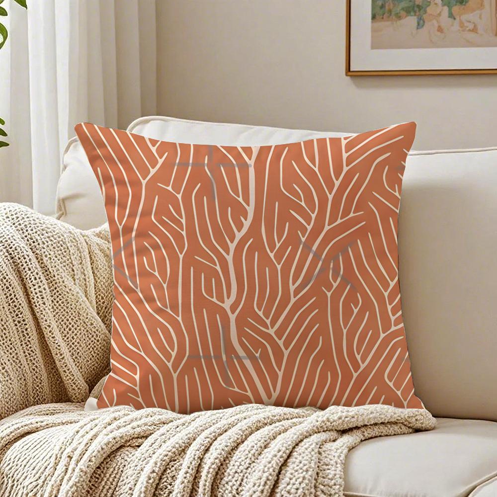 Cuscino Boho Matisse Linea Corallo Disegno a Linee Cuscino Copricuscino Federa Anti-Acari Decorazione Divano Soggiorno Cuscino Stanza