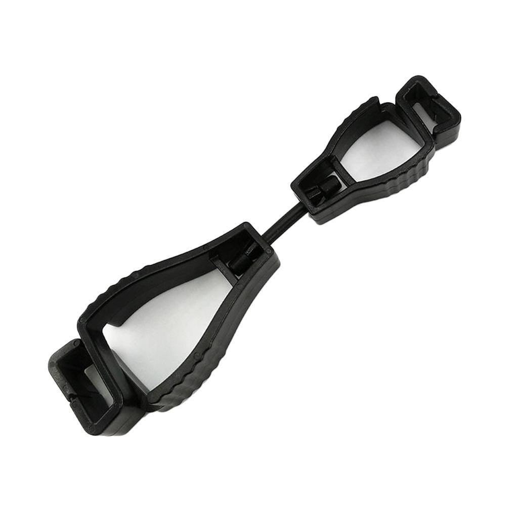 Gloves Clip Plastic Anti Slip Hands Free Multifunctional Portable Reusable Glove Clip Holder Black