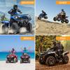 Quad Bike ATV Cover Universal 190T Waterproof Motorcycle Vehicle Scooter Kart Motorbike Resistant Dust UV Protector Black Silver