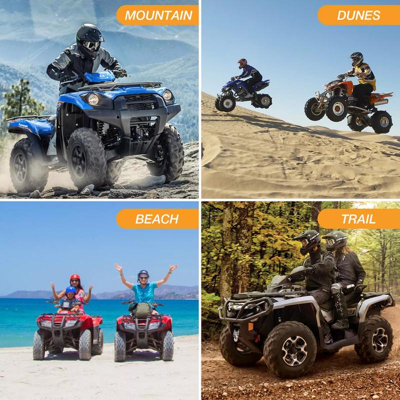 Quad Bike ATV Cover Universal 190T Waterproof Motorcycle Vehicle Scooter Kart Motorbike Resistant Dust UV Protector Black Silver