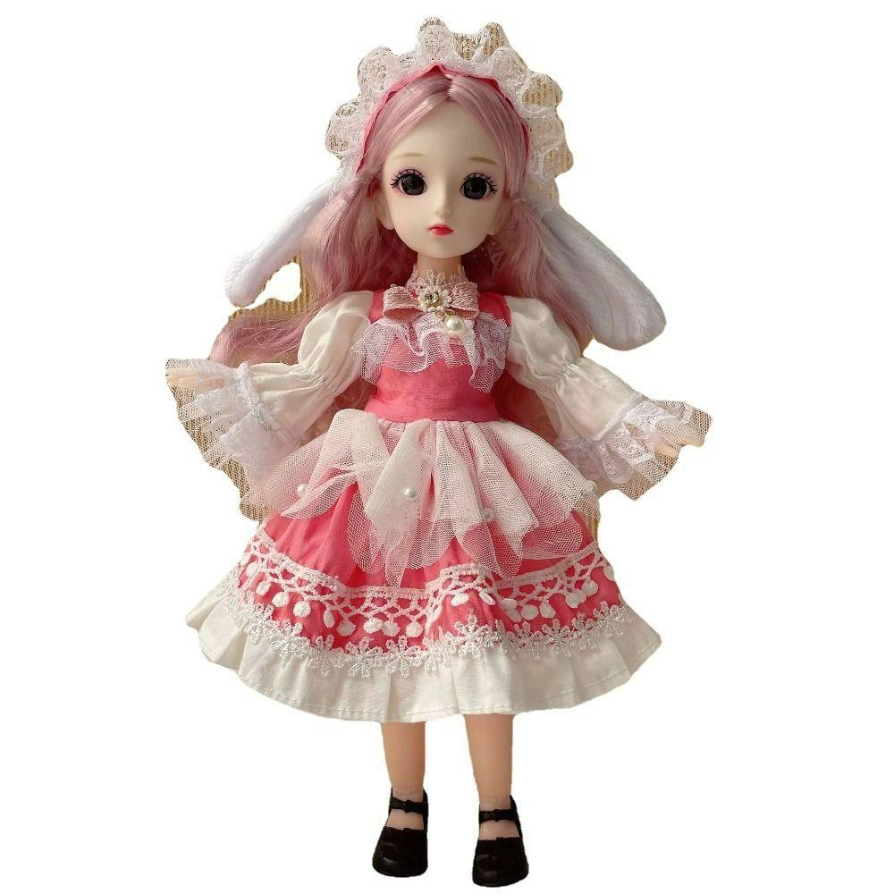 1 Set Attractive Eyes 30cm Bjd Doll with Clothes Princess Makeup Ball Joint Doll  Toddler