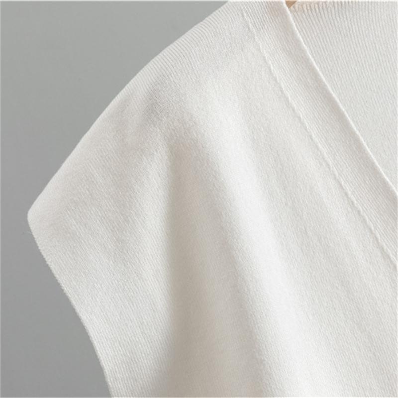 Women'S Spring And Autumn Casual Suit Fashionable High Neck Sweater Cardigan Vest Wide Leg Pants Knitted Three Piece Set