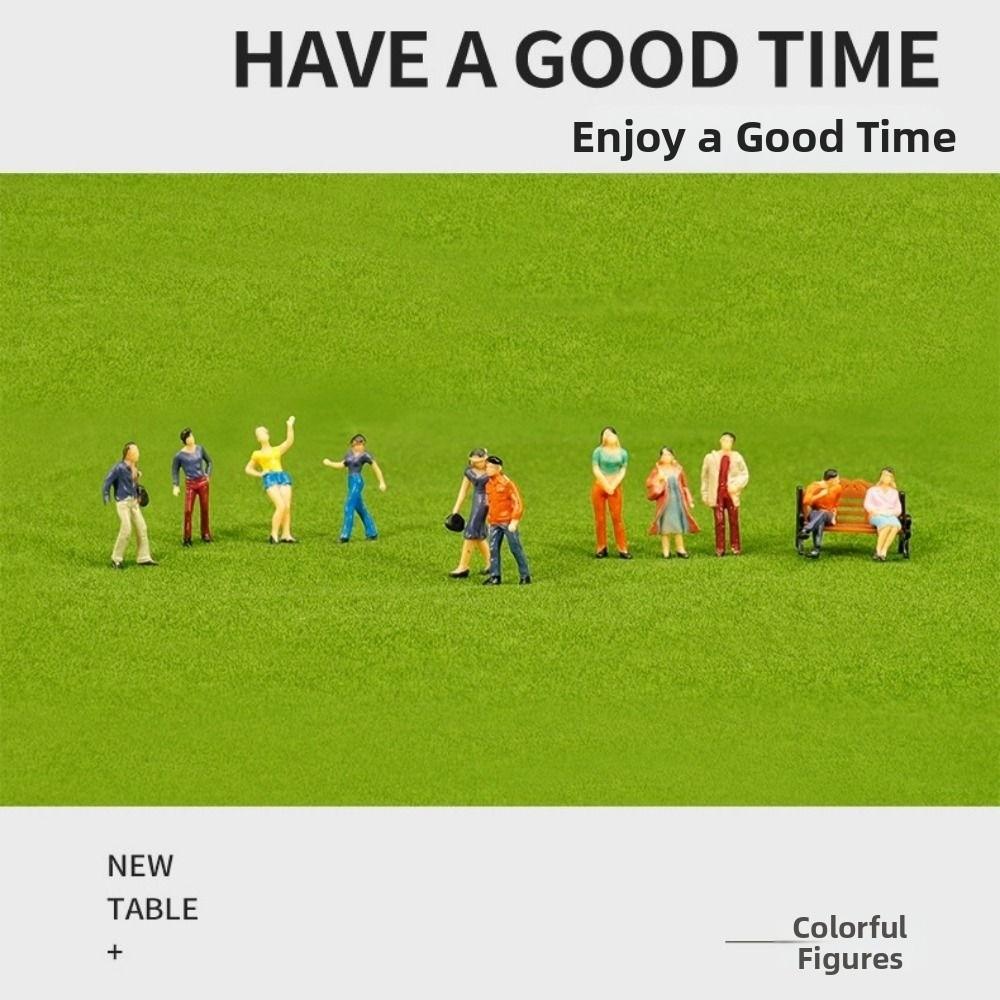 10/100pcs Mixed Color Model Building People Figures 1:30 1:100 1:200 Scale Simulation Doll