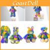 Personalised Rainbow Ombre Bunny Rabbit Teddy Colorful Cute Plush Doll Birthday Gift