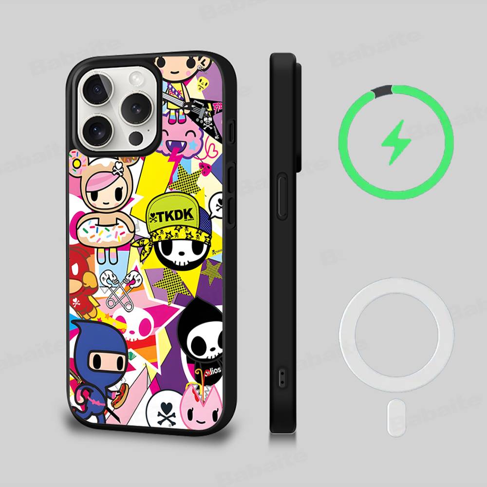 H-Hazbin Hotel Angel For Magsafe Magnetic Wireless For IPhone 16 15 14 13 12 11 17 Pro Max Plus Phone Case