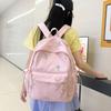 Student Schoolbag Bow Embroidered Backpack Women's Large Capacity Backpack