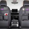 Back Of Car Seat Organizer Car Backseat Organizer Tablet Holder Space-Saving Pouch Adjustable Design For Water Bottle Sunglasses