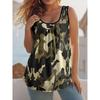 Summer Women's Sleeveless Vest Creative Animal Pattern Color Printing Comfortable Soft Oversized Fashionable Versatile Vest
