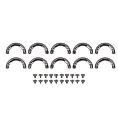 10 Sets D Ring Connector Buckle Zinc Alloy Iron Arch Bridge D Ring Buckle for Bag Handbag Leather