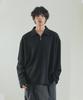 Nyuobeu Button Tab Polo Shirt Black