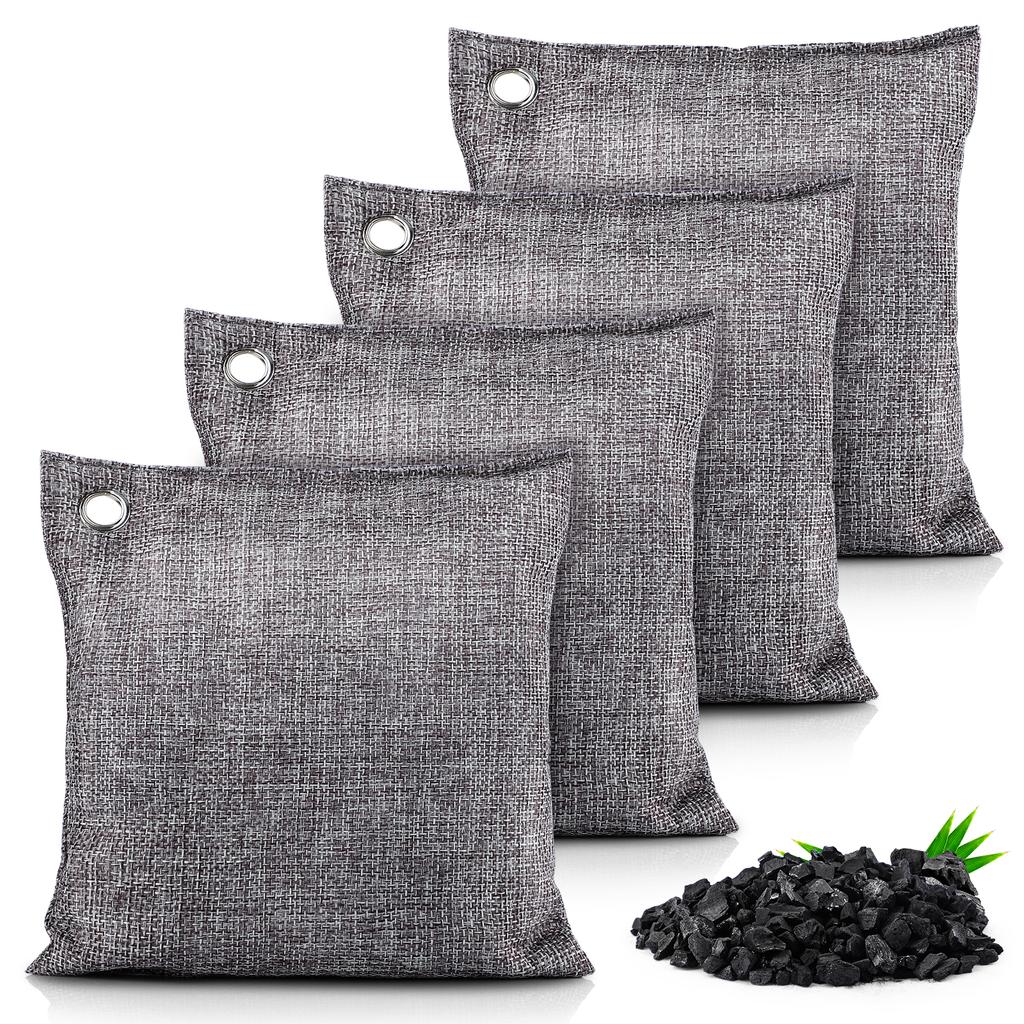 10pcs Natural Bamboo Charcoal Bags Air Purifying Activated Charcoal Odor Absorber Moisture Odor Eliminator for Room Closet Car