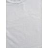 Happy Father's Day Ladies In White T Shirt Colorful Beard and Handprint Pattern Optional Father's Name Casual Short-sleeve Round-neck Gift T