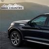 High Country Snow Mountain Car Emblem for Chevy, Jeep, Dodge, Ford