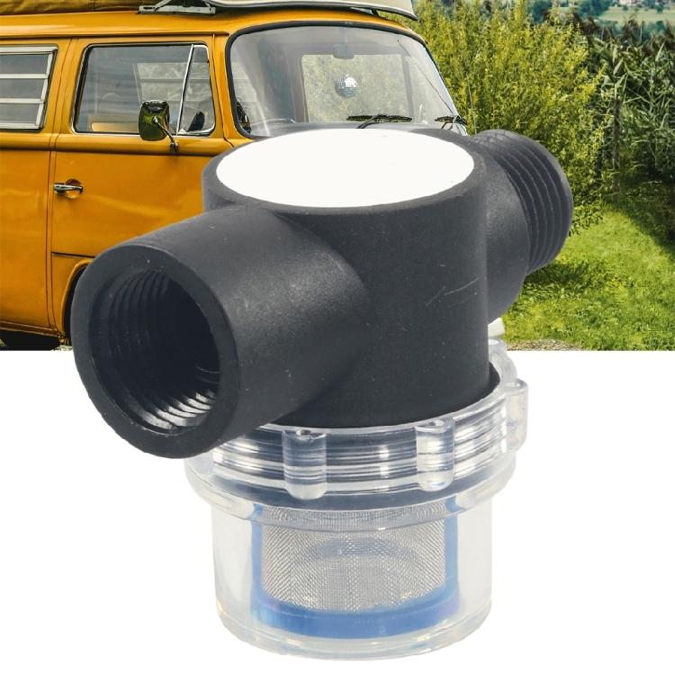 Campers Water Pipeline Threaded Filter With Corrosion Resistant Stainless Mesh Quick Connect 1/2" Strainer
