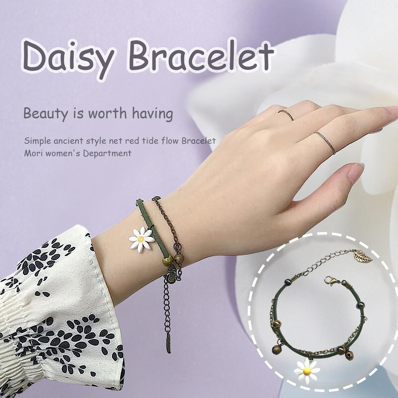 

Artistic Retro Bracelet Creative Daisy Bracelet Women Gift