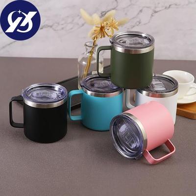12-Unzen-Vakuumbecher, hitzebeständig, auslaufsicher, doppellagiger Edelstahl-Kaffee-, Milch- und Wasserbecher mit Deckel, Bürobedarf