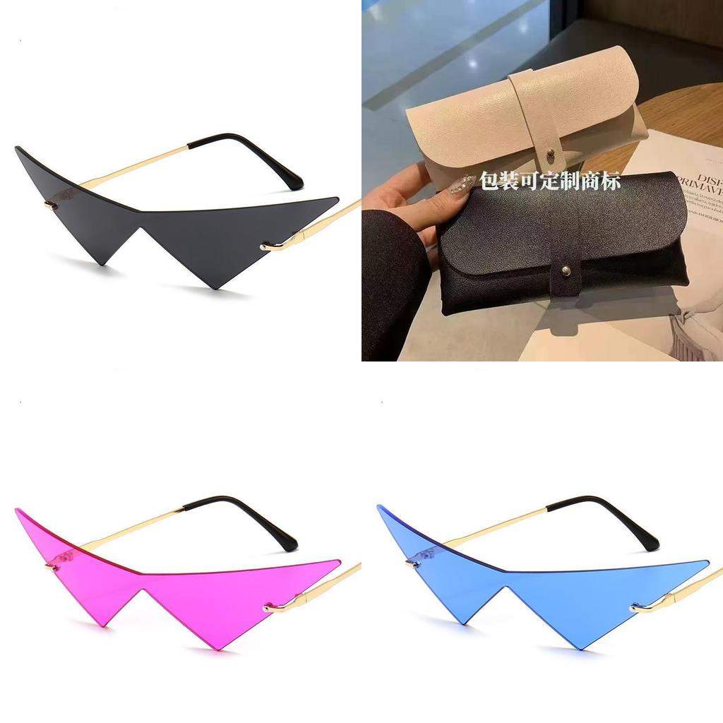 New Large Triangle Sunglasses For Men Women With Uv400 Protection Fashion Streetwear Outdoor Sport