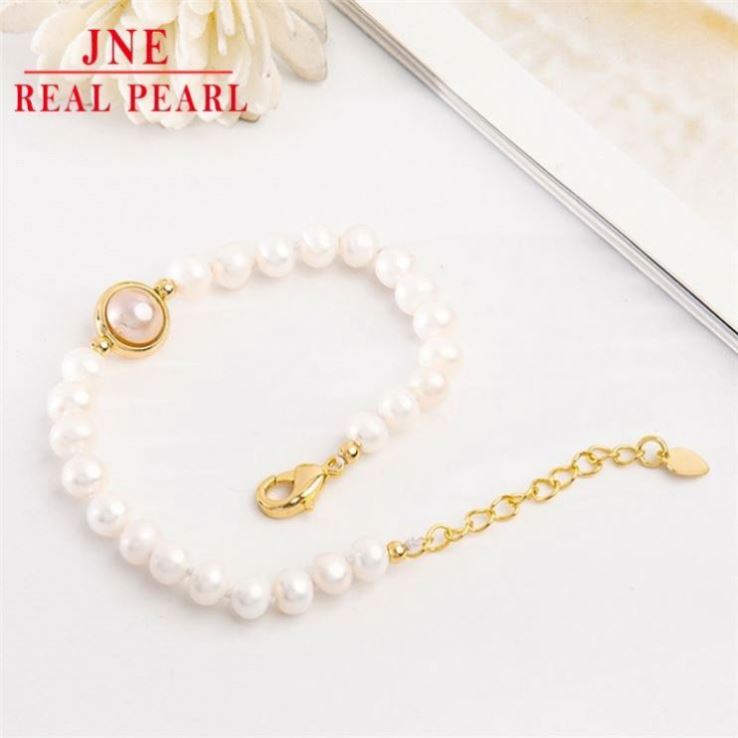 Fresh Water Pearl Simplicity Bracelet Girls Friendship Creative Style Jewelry Ornament