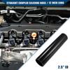 Single 12" Long 25" ID Car Straight Coupler Silicone Hose Pipe Repalce Black