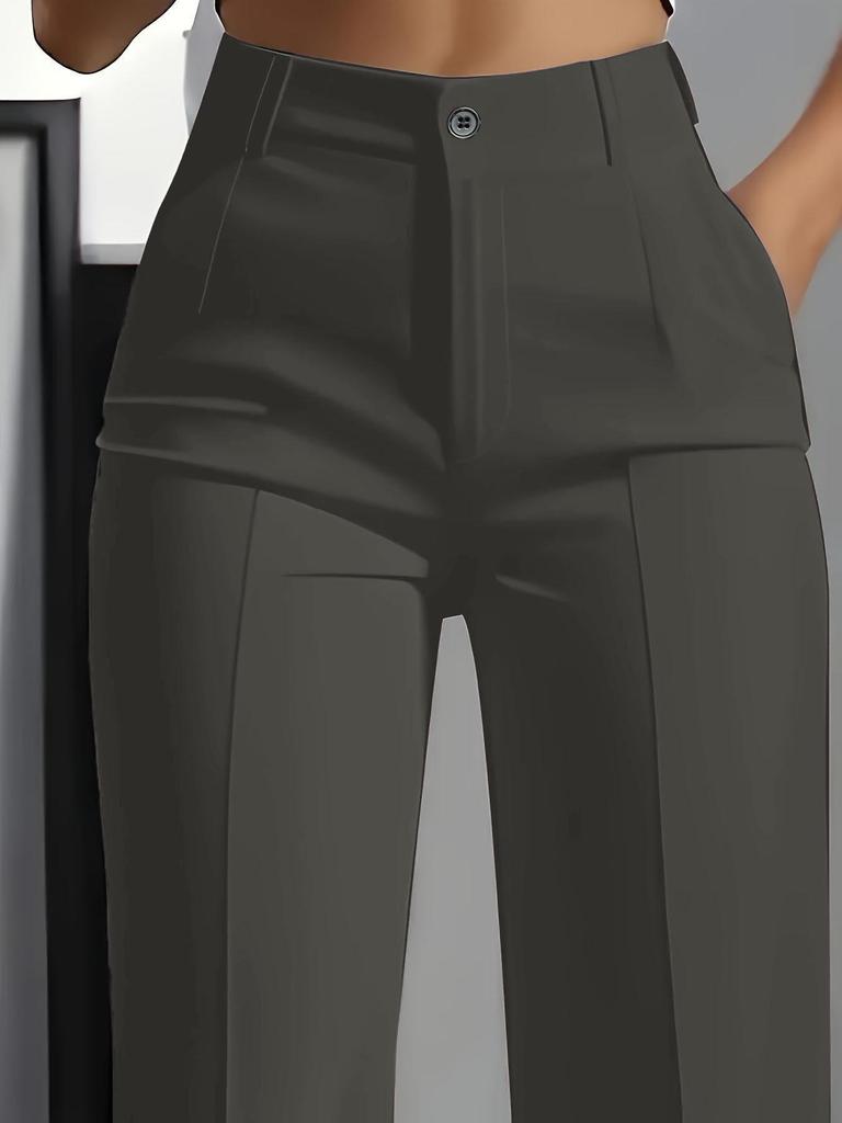 Pantaloni Eleganti da Donna 2025 a Vita Alta, Modellanti, Gamba Dritta