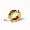 Anime One Piece Chirurgo della Morte Trafalgar Law Orecchini Cosplay Acciaio Titanio Orecchini a Clip Dorati Gioielli Halloween Giocattoli Regalo