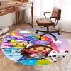 Custom Name Gabby's Dollhouse Printed Round Rug Carpet Chair Rug Area Rug Entryway Doormats,for Office Chair Living Room Bedroom Kitchen Room.