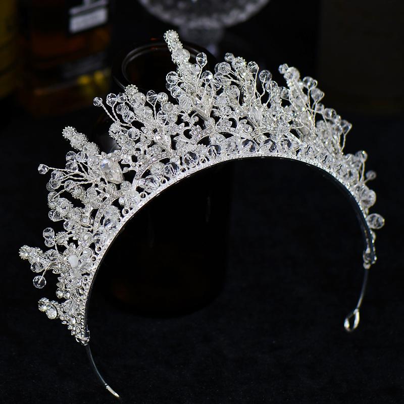 Elegant Rhinestone Crown Tiara for Bridal Wedding or Birthday