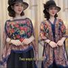 2025 Summer Women's Butterfly Print Silk Scarf and Sun Protection Shawl