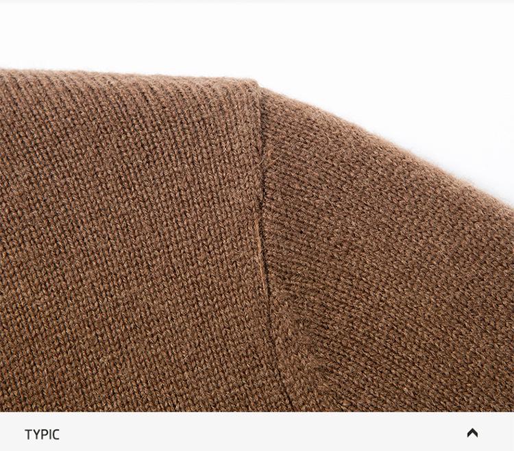 470g Men's Old Money Style Wool Zipper Cardigan Sweater - Thick Warm Knitwear