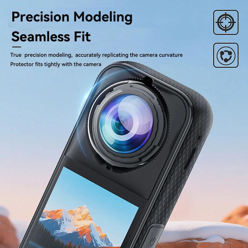 Rotating Anti-Scratch Lens Guards For Insta360 X5 X4 Premium Plastic Glass Lens Protector Cover Sports Camera Accessories