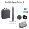 For DJI Osmo Action 4 Extended Bundle Handle+Travel Carrying Bag+9H Tempered Glass Film+Len Case+Windslayer Cover Accessories
