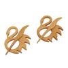 2 Stück Brosche Anstecknadel Bambus Brust Schmuck Geschenk Pullover Pins Dekoratives Modeaccessoire