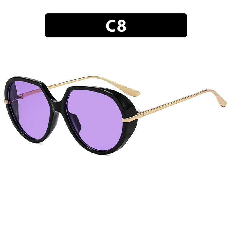 

New Oversized Luxury Brand Sunglasses Women Men Fashion Vintage Big Frame Sun Glasses Trendy Outdoor Driving Eyeglasses Shades фіолетовий