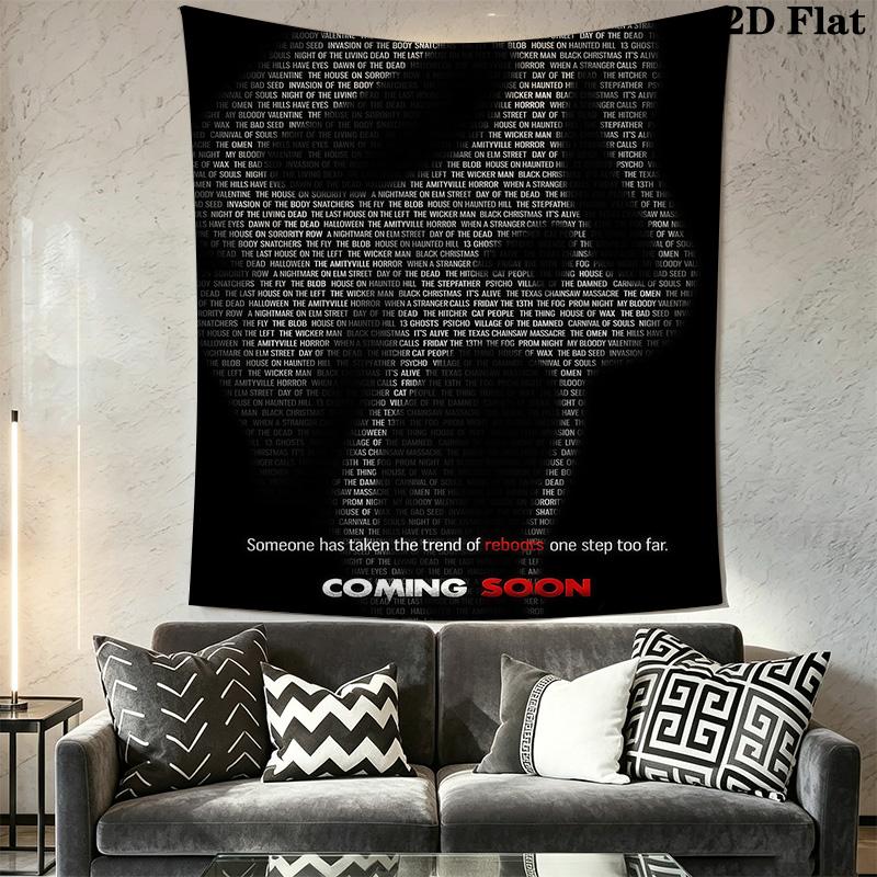Scary Movie Poster Tapestry Tapestry Fashion Print Background Cloth Background Cloth Home Decor Work Of Art