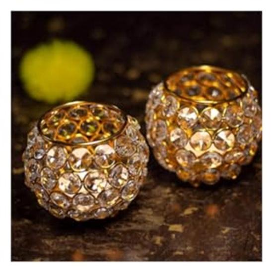 Tea Light Candle Holder Pooja Diya Decoration Items for Home Diwali Brass Puja Item Unique Diwali Gift Diya Lantern Items Home Decor Candle Light