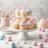Faccito Pink 50 Sets 6" Bow Cake Pop Sticks DIY Coquette Themed Dessert Decorations for Candy, Lollipop, Cupcake Toppers, Party Decor for Baby