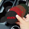 2pcs Car Badge Coasters Suede Water Cup Bottle Holder Anti-slip Mats Accessories For Hyundai Tucson Solaris GDI I20 I30 IX20 i10 B32