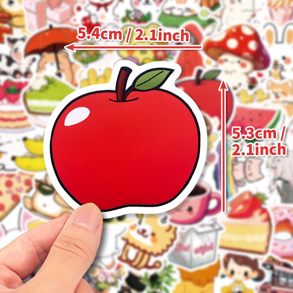 50 Japanese Cartoon Children's Cute Puzzle Stickers Panda Rabbit Corgi Parent-child Interactive Stickers Decoration